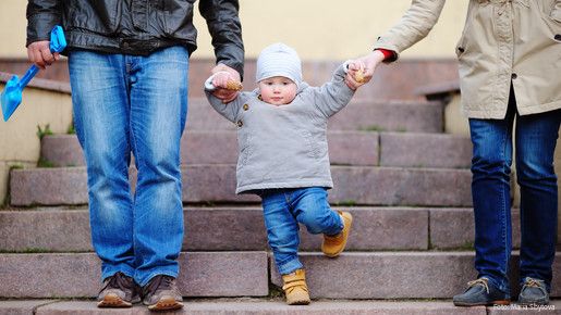 outdoors, girl, people, person, young, park, love, parent, father, family, mother, lifestyle, woman, day, man, boy, city, town, urban, support, happy, holding, hands, walking, child, steps, stairs, aged, playing, development, little, foot, son, european, jeans, three, kid, baby, together, parenting, parenthood, legs, offspring, toddler, cone, grandson, teaching, grandparents, stride, going
