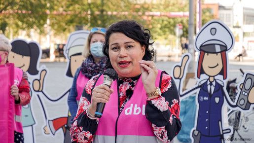 Einkommensrunde 2021: Protest der dbb frauen